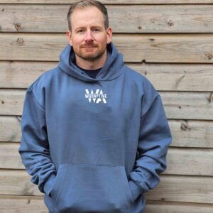 WA BLUE SIGNITURE UNISEX HOODED SWEATSHIRT