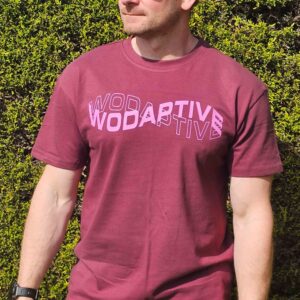 WODAPTIVE SHIAN BURGUNDY OVERSIZED TSHIRT