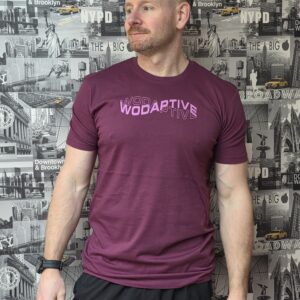 WODAPTIVE UNISEX DNA BURGUNDY TSHIRT
