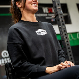 BUILT FOR MORE BLACK CROPPED SWEATSHIRT